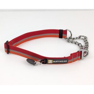 Ruffwear Chain Reaction Martingale Dog Collar Red Orange Size‎ L 20-26 In